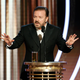 Image for article titled Pretend to be famous by putting on a fake smile and watching Ricky Gervais' Golden Globes monologue